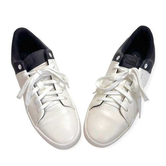 ALDO "Etilivia" Black and White Color Block Sneakers, Size 8 - Picture 5 of 9